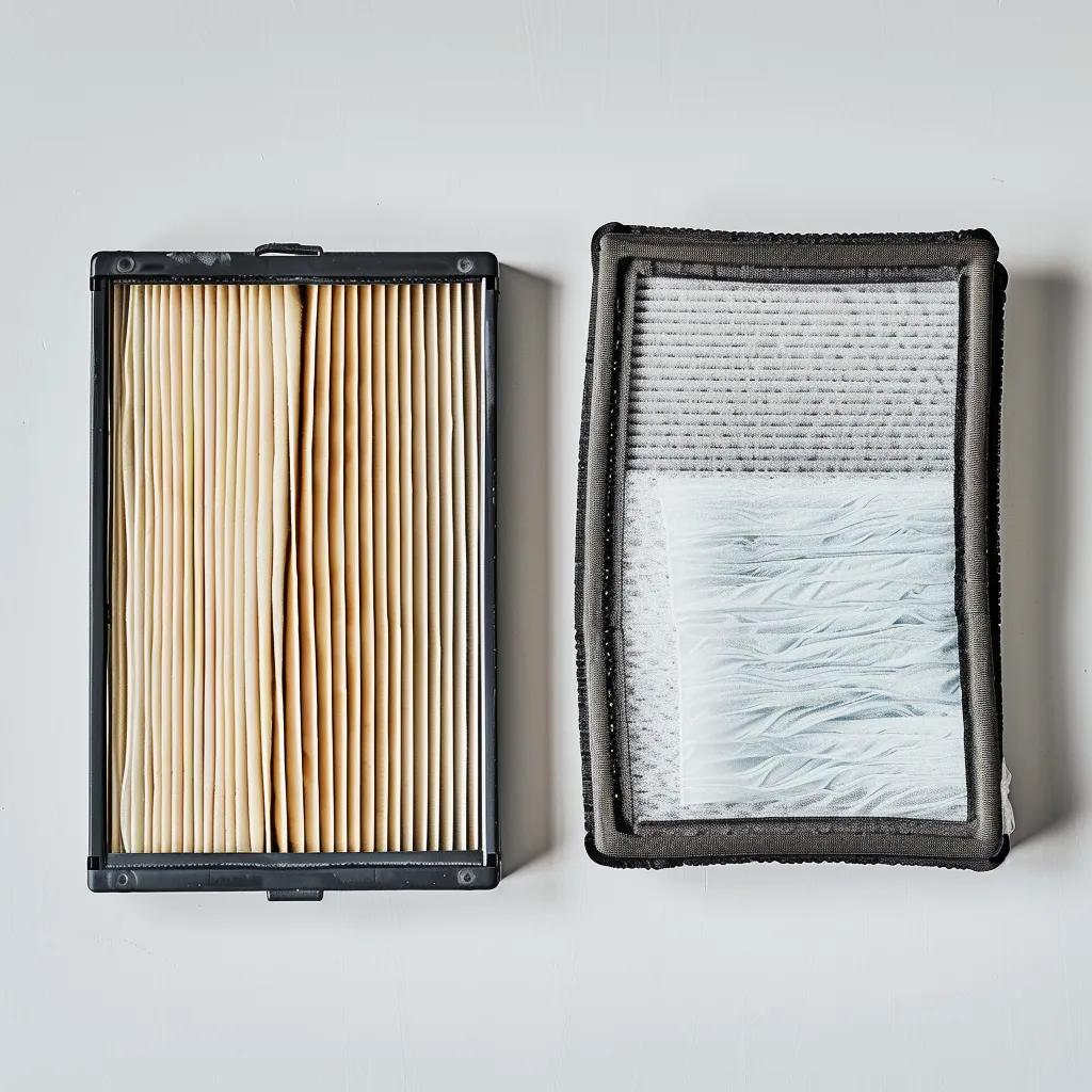 Comparison of disposable and washable AC filters illustrating their differences and uses
